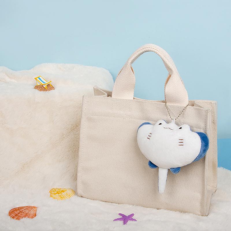 1Pc Cartoon Marine Animal Devil Rays Doll Plush Toy Ornament Stuffed Animal Manta Ray Plush Keychain Pendant Kids Girls Gifts