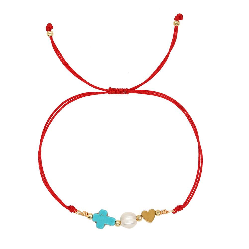 2025 Year of the Snake Lucky Red String Handmade Beaded Bracelet Set with Evil Eye for Couples