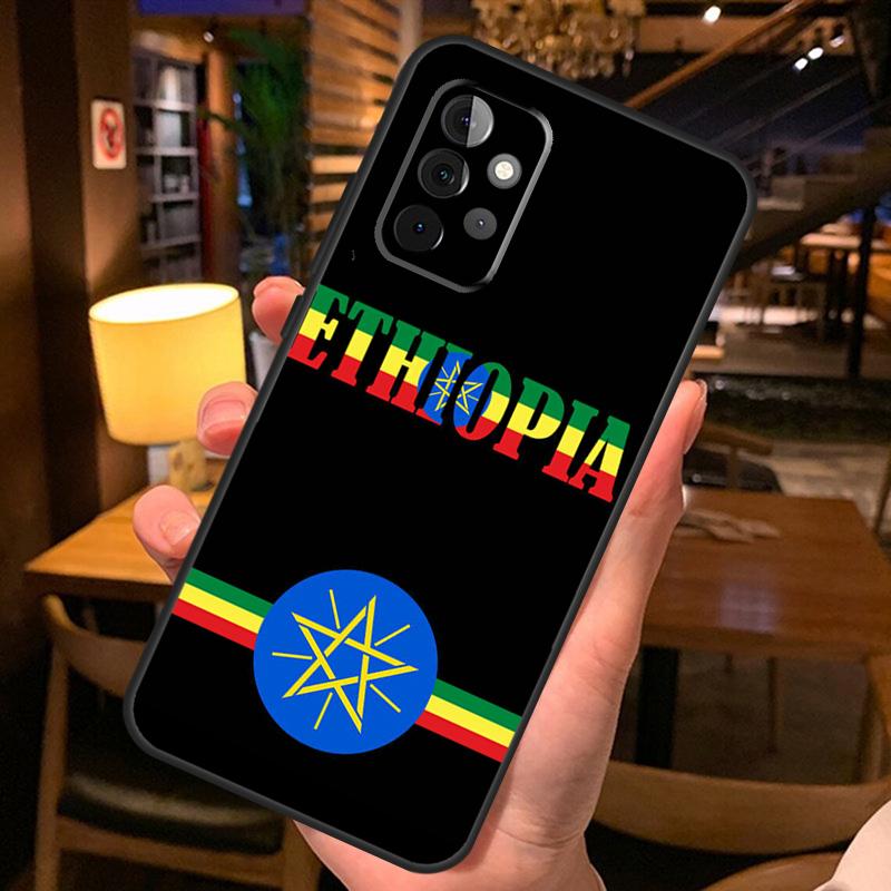 Чехол Флаг Эфиопии для Samsung Galaxy A26 A16 A06 A55 A35 A15 A32 A12 A22 A52 A54 A34 A14 A56 A36 A13 A53