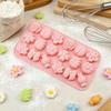 Силиконовая форма Цветок и Лист для Шоколада, Пудинга, Выпечки Торта, Декора Торта, Многоразовая, для Клея, Глины