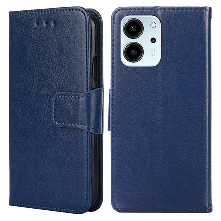 For Honor 80 SE 5G Textured PU Leather Phone Cover Anti-scratch Stand Wallet Shockproof Folio Flip Cell Phone Case