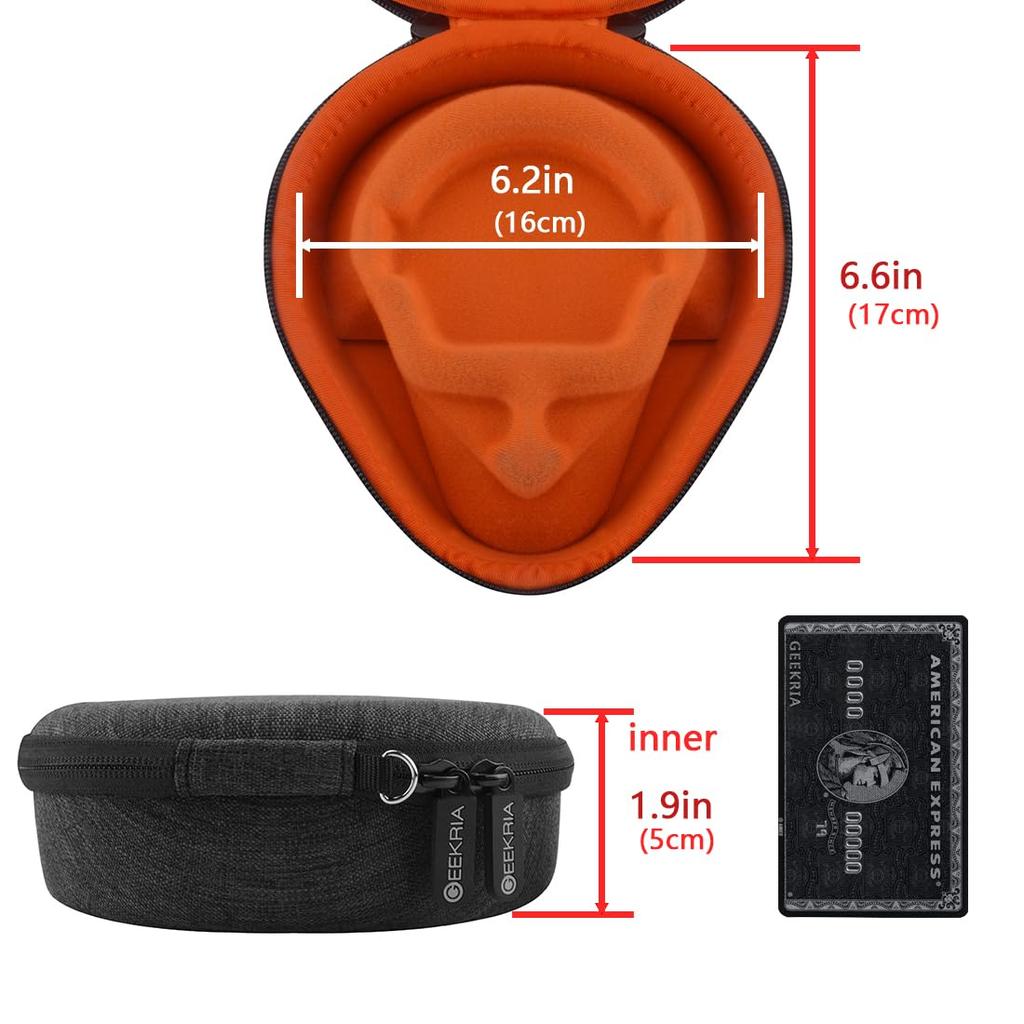 Совместимость чехла для наушников Geekria Case Sheild Hard Case Travel Hard Shell Case Совместимость с Shokz OpenRun OpenRun OpenMove Включает хранилище