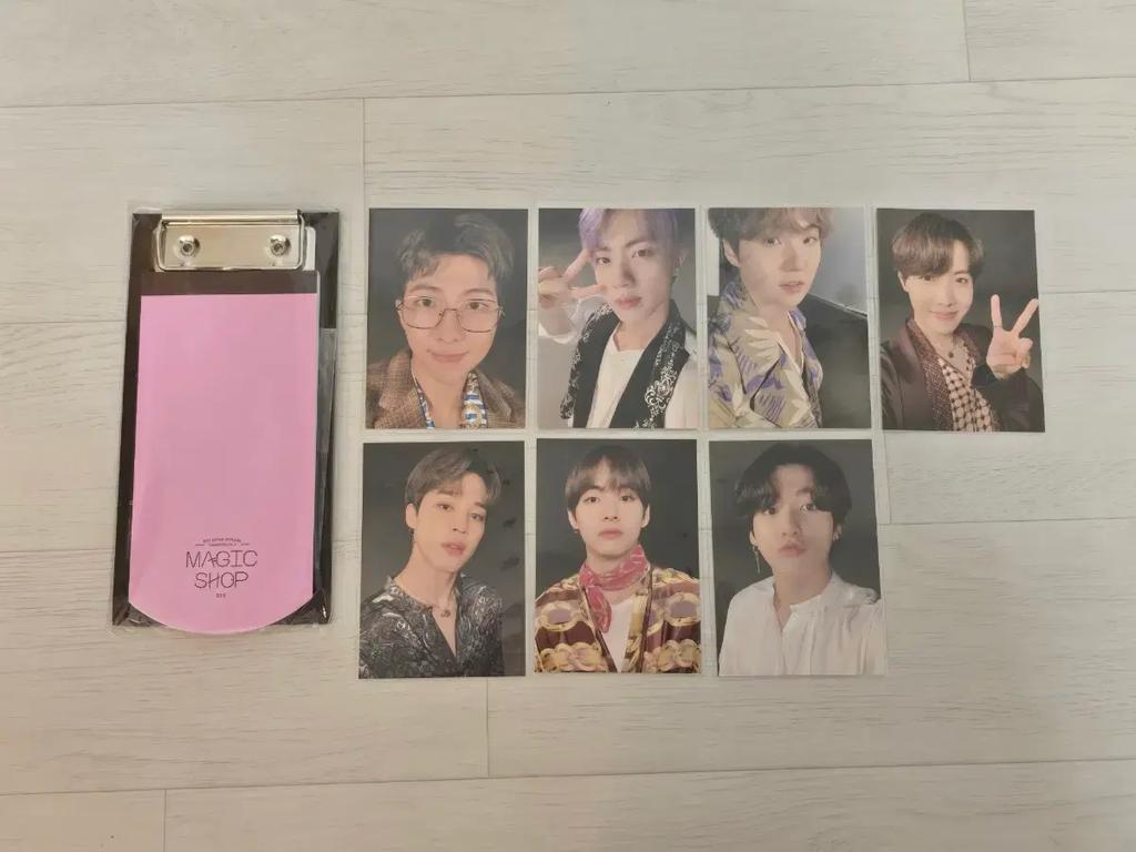 BTS Bangtan Boys Japan Magic Shop Ichisho Shop Clipboard with Photo Card Used