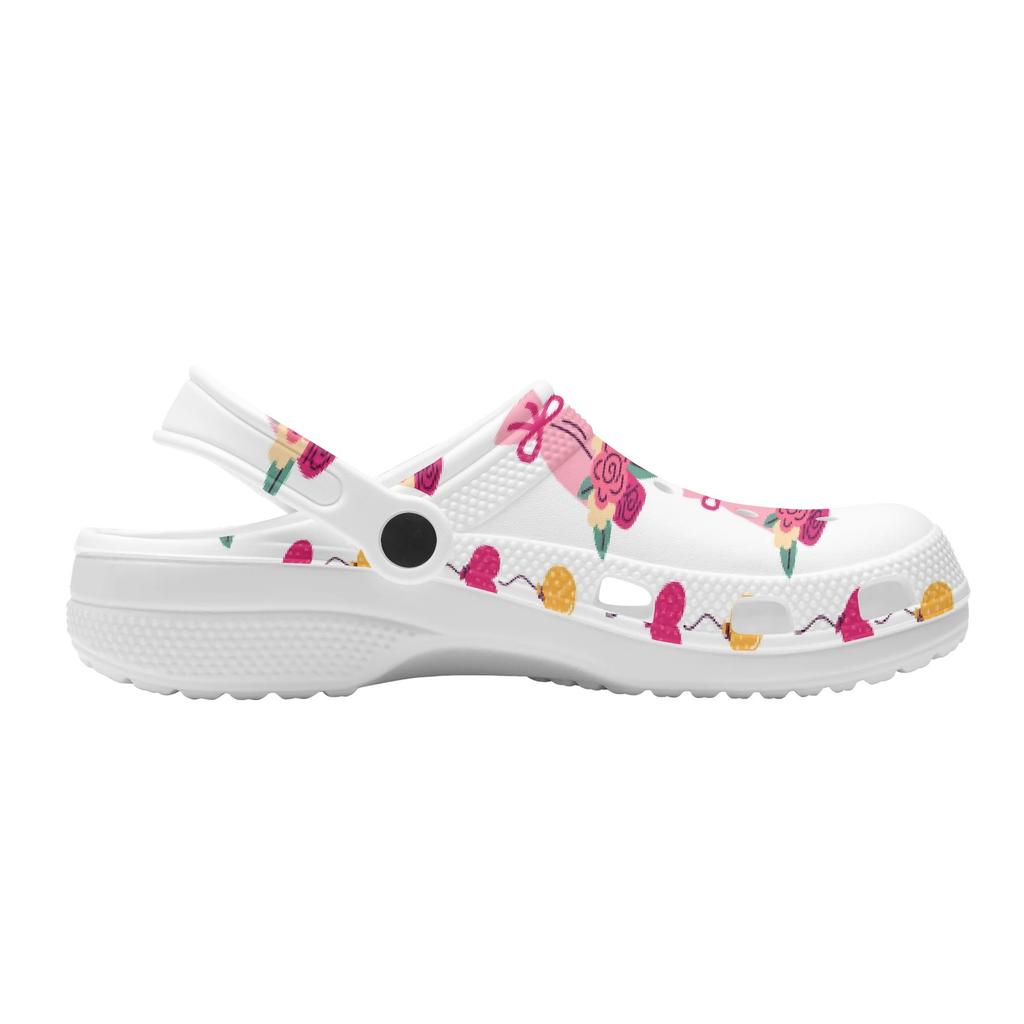 Cartoon Print EVA Casual Clogs Adult Unisex Quick Dry Lightweight Slip On Soft Sole Shoes Summer Sandals Daily Comfort Wear