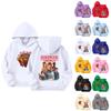Children's Hooded Gradient Printed Long Sleeved Sweatshirt Loose Sweatshirt Sweatshirt
