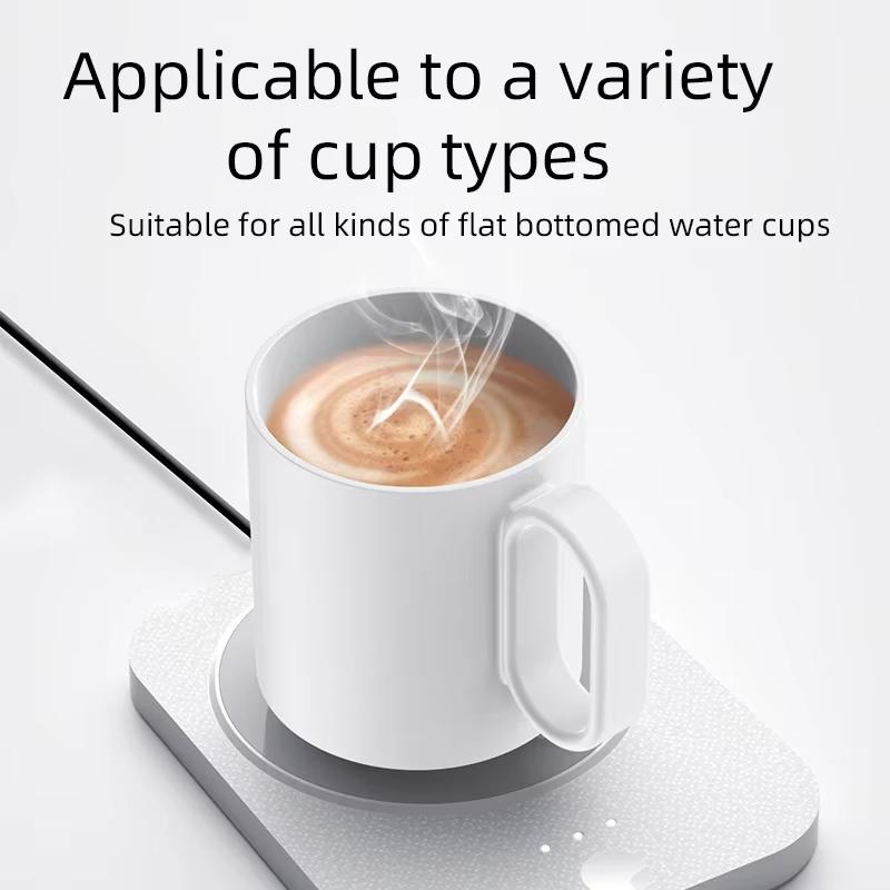 USB-подогреватель для чашек, кофе, молока, чая, воды, кружки, регулируемая температура, подставка для подогрева для домашнего офиса, автоматическое зимнее отопление
