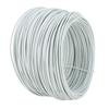 Электрооцинкованная железная проволока 0,9 40 м круглая прочная гибкая с покрытием из ПВХ для вязки, белая