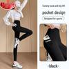 LANGSHA Женские спортивные леггинсы-стрейч с карманами, облегающие, для йоги