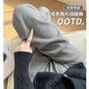 Grey Wide-leg Pants Drooping Long Pants Women's Spring and Autumn New High-waisted Drooping Straight Pants Lazy Wind Knitted Casual Pants