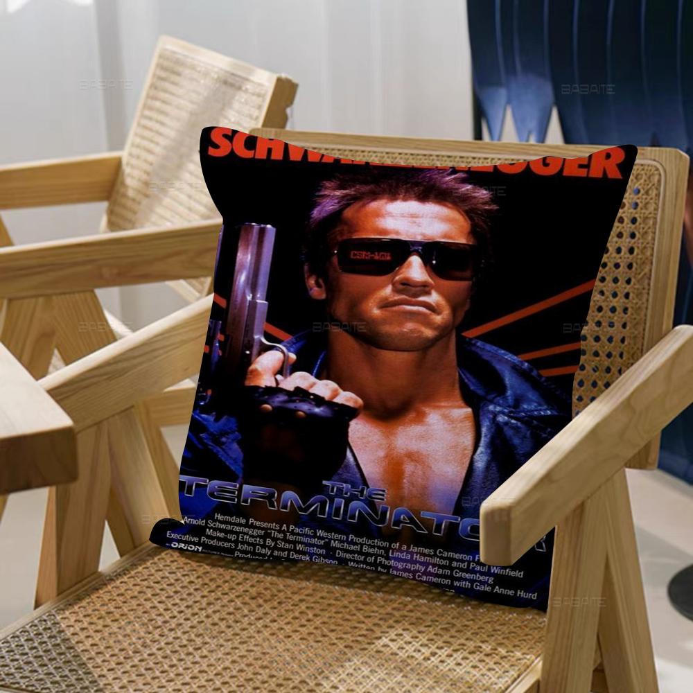 Classic Movie The Terminator Decorative Room Aesthetics Pillow Case Home Decor Bedroom Sofa Bed Couch Pillow Cover 45X45