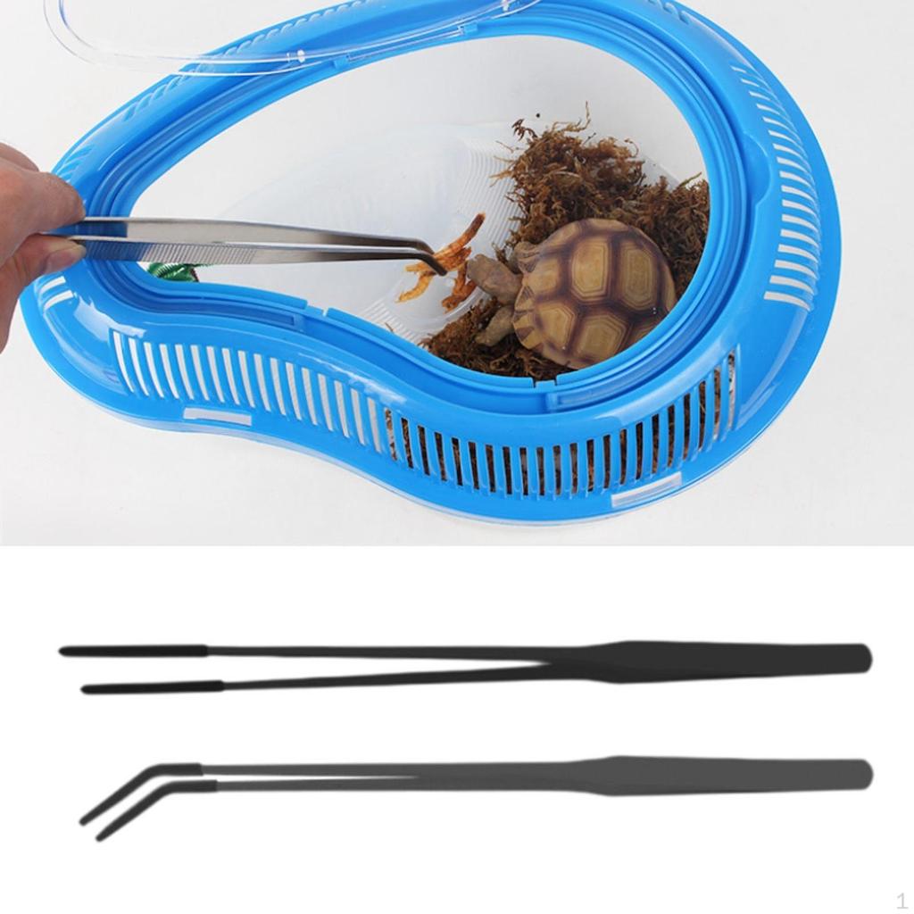 2 шт. Аквариумный пинцет Aquascaping Щипцы для кормления рептилий для аквариума