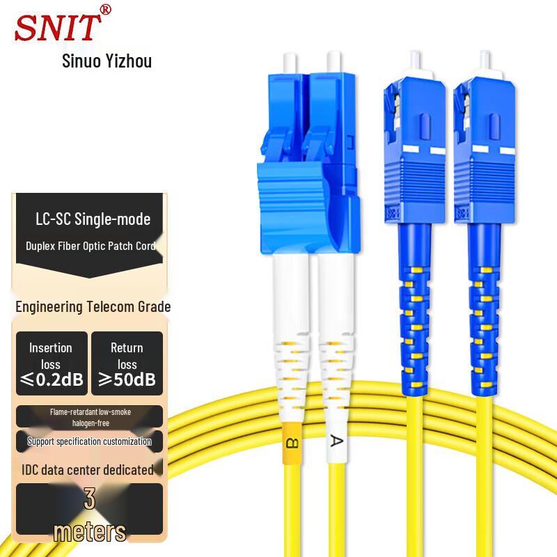 SNIT Telecom-Grade Fiber Optic Patch Cable