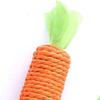 Морковный Кот Игрушка для Прорезывания Зубов Устойчивая к Укусам Питомца Сизалевая Веревка Игрушка-Грызунок для Котенка Здоровье Зубов Очистка Зубов Интерактивная Игрушка от Скуки