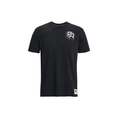 Футболка Project Rock Solid Color Crew Neck с коротким рукавом для мужчин, цвет черный 1379114-001
