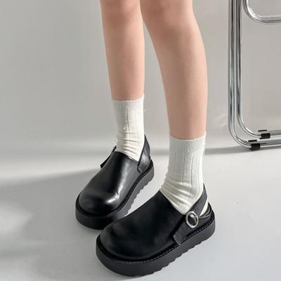 Модные и легкие ретро универсальные шлепанцы с толстой подошвой, женская уличная обувь 2025, новинка весна-осень, увеличение высоты, Мэри Джейн