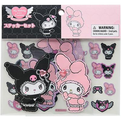 Sanrio Набор наклеек Mellow Salomiusa My Melody & Kuromi Бумага ПВХ Акриловая смола Возраст 3+