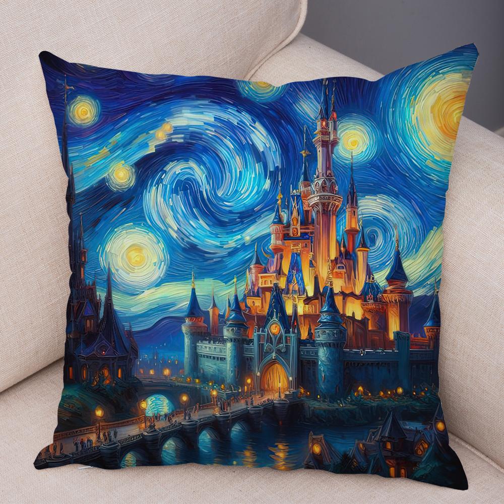Нью-Йорк Париж Лондон Рим Наволочка Декор Искусство Звездное Небо Двусторонняя Наволочка Мягкая Плюшевая Наволочка для Дивана Дома Автомобиля