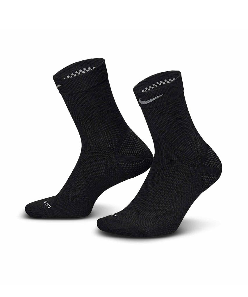 NIKE Running Lightweight Micro Crew Socks (1 Pair) - Black:Pure Platinum:Dark Smoke Grey:Smoke Grey / Ib6114-010