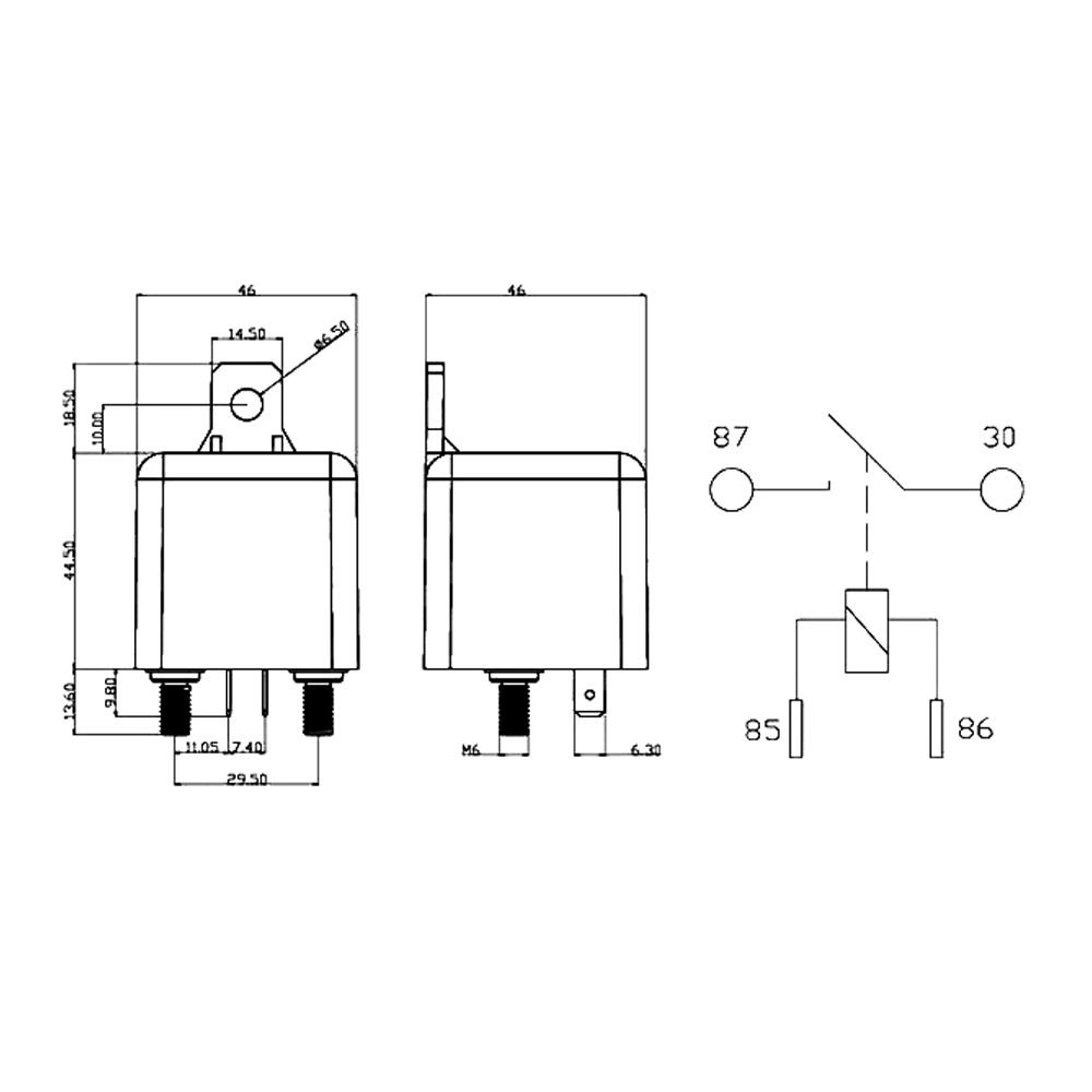 WM686 Автомобильный аксессуар Высокий ток 12В 24В Автомобильное реле 200А 100А Пусковое реле