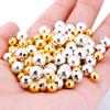 Товары для вечеринок 50/100 шт. круглых жемчужин, разделителей, бусины, ожерелья, браслеты, серьги, аксессуары для самостоятельного изготовления ювелирных изделий, акрил 6/8 мм