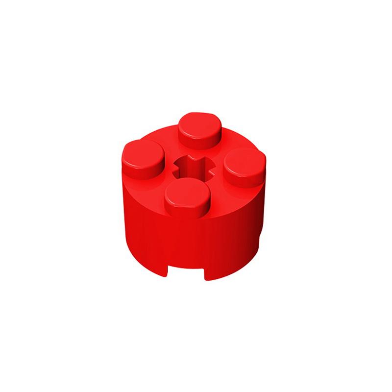 MOC 10 ШТ 6143 Круглая деталь 2x2 с отверстием для оси Строительные блоки 3941 Высокотехнологичная пластина Кирпичики Образовательная Частица Идея Игрушка Подарки для Детей
