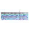 104-Key Retro Punk Mechanical Keyboard with Translucent Phonetic Keycaps
