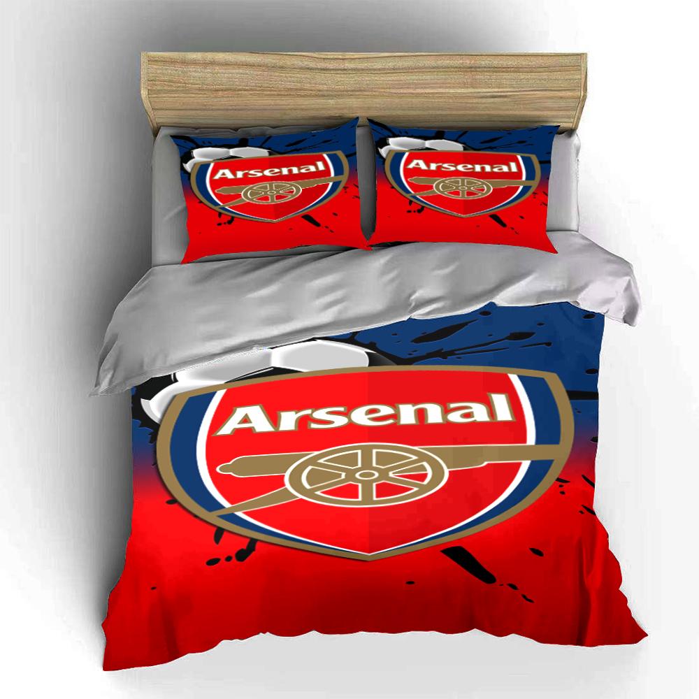 Arsenal Logo Bedding Set Bedding Duvet Cover Set Duvet Cover Pillowcases Home Decor (1 * Duvet Cover 2 * Pillowcases, without duvet insert)