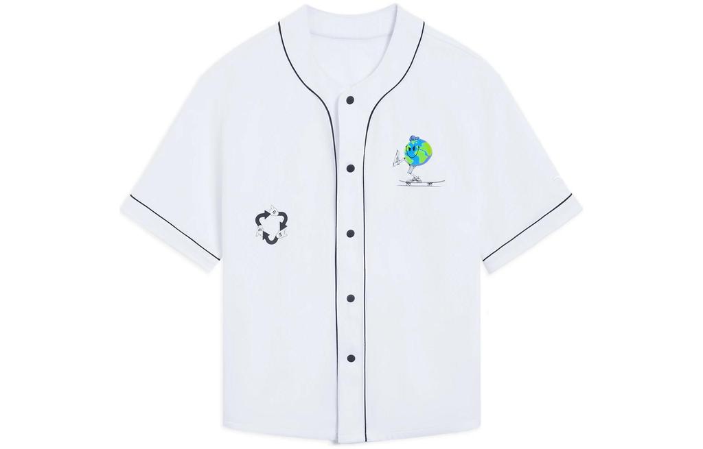 Li Ning x OG_SLICK Skateboard Baseball Jacket Men's White AFDS281-2