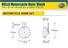 [Сделано HELLA/Heller в Германии] Мотоциклетный черный двухтональный сигнал [Мотоциклетный двухтональный сигнал]