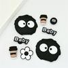 8Pcs/Set Coal Ball Series Shoe Accessories Charms Hole Shoe Decoration For Clogs Bubble Slides Sandals Gift For Birthday