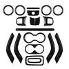 18 шт. Комплекты отделки салона автомобиля для Jeep Wrangler JK JKU 4 Door 2011-2017 Аксессуары для модификации салона автомобиля