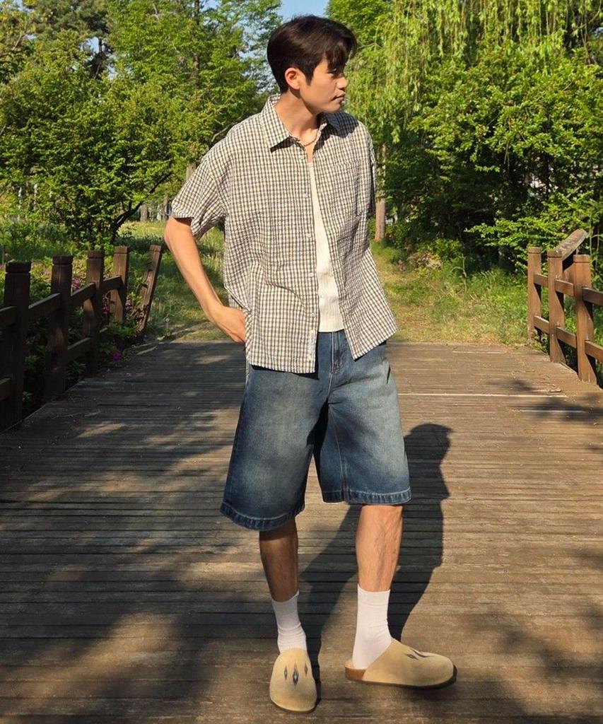 ONEILL Wrinkle Check Short Sleeve Shirt_White