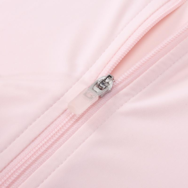 Li-Ning Свободная удобная дышащая одежда с защитой от УФ-излучения для женщин, топы, светло-розовый AFDVA76-4