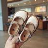Модные стильные туфли принцессы с мягкой подошвой в корейском стиле для маленьких девочек