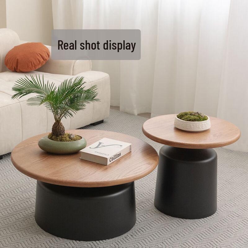 Dundru Cream Style Nordic Round Coffee Table Set