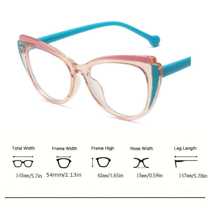 Модная ретро двухцветная оптическая оправа для очков, женская пластиковая оправа «кошачий глаз», анти-синий свет, очки