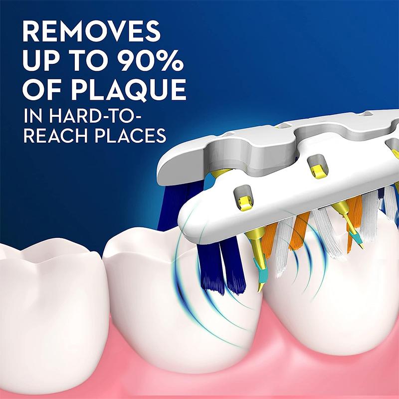 ORAL B Pro-3D White Pulsar Вибрирующая электрическая зубная щетка на батарейках, упаковка 2 шт., вибрирующие щетинки, тонкая ручка со встроенным источником питания