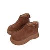 Thick-soled Heightening Snow Boots for Women's New Winter Low-top Velvet Thickened Cold-proof Soft-soled Thin Cotton Shoes