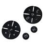 1 Set Black Car Steering Wheel Button Sticker For Benz C W204 E W212 GLK X204