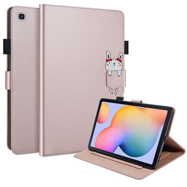 Чехол для планшета Coque Pour Samsung Dock Lite Cute Kawaii Cat Красноокрашенный чехол для планшета Pour Samsung Galaxy Tab Dock Lite Sm-p610 P615 Магнитный чехол