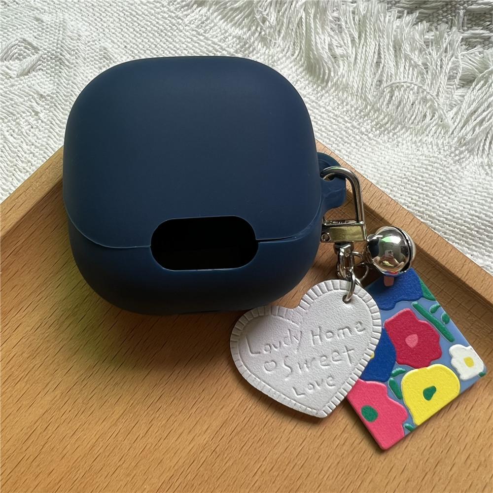 New Silicone Headphone Cover For Anker Soundcore Liberty 4 NC Wireless Earbuds Case Dustproof Earphone Charging Box With Keyring