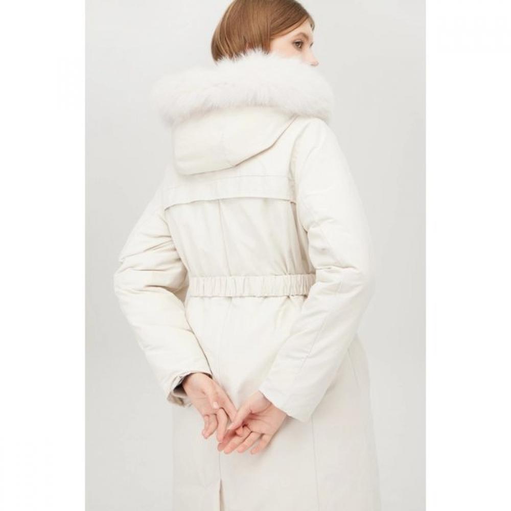 Benetton Fox Fur Hooded Down Jacket Bapde7561