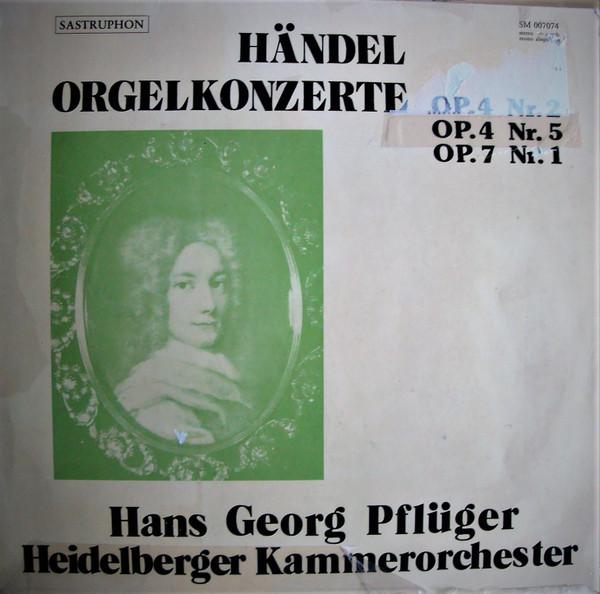 LP Record GEORG FRIEDRICH HNDEL HEIDELBERG Hndel Orgelkonzerte Op.4 Nr.2 Op. SM007074 Sastruphon 1976 Germany Classical Used