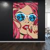 Красочный поп-арт холст комикс женщина плакат и принты современные девушки холст живопись картины мурал настенное искусство домашний декор без рамы