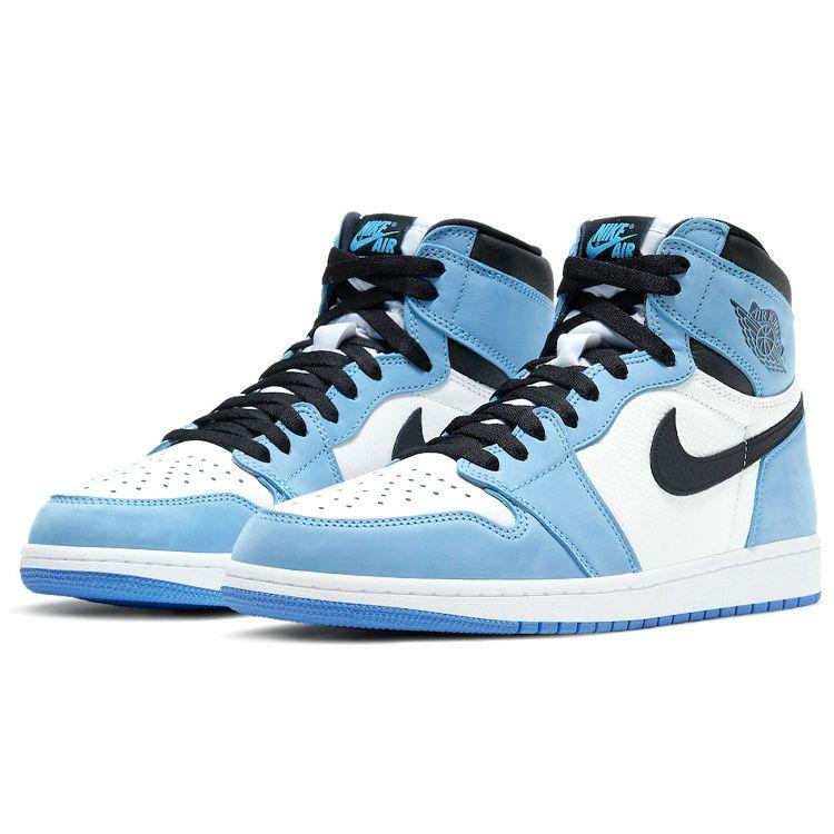 Кроссовки унисекс Air Jordan 1 Retro High OG University Blue White Black 555088-134