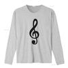 Treble Clef White Adult T Shirt Vintage Washed Streetwear Homme Unisex Comfortable Top For Everyday Wear Casual Slightly