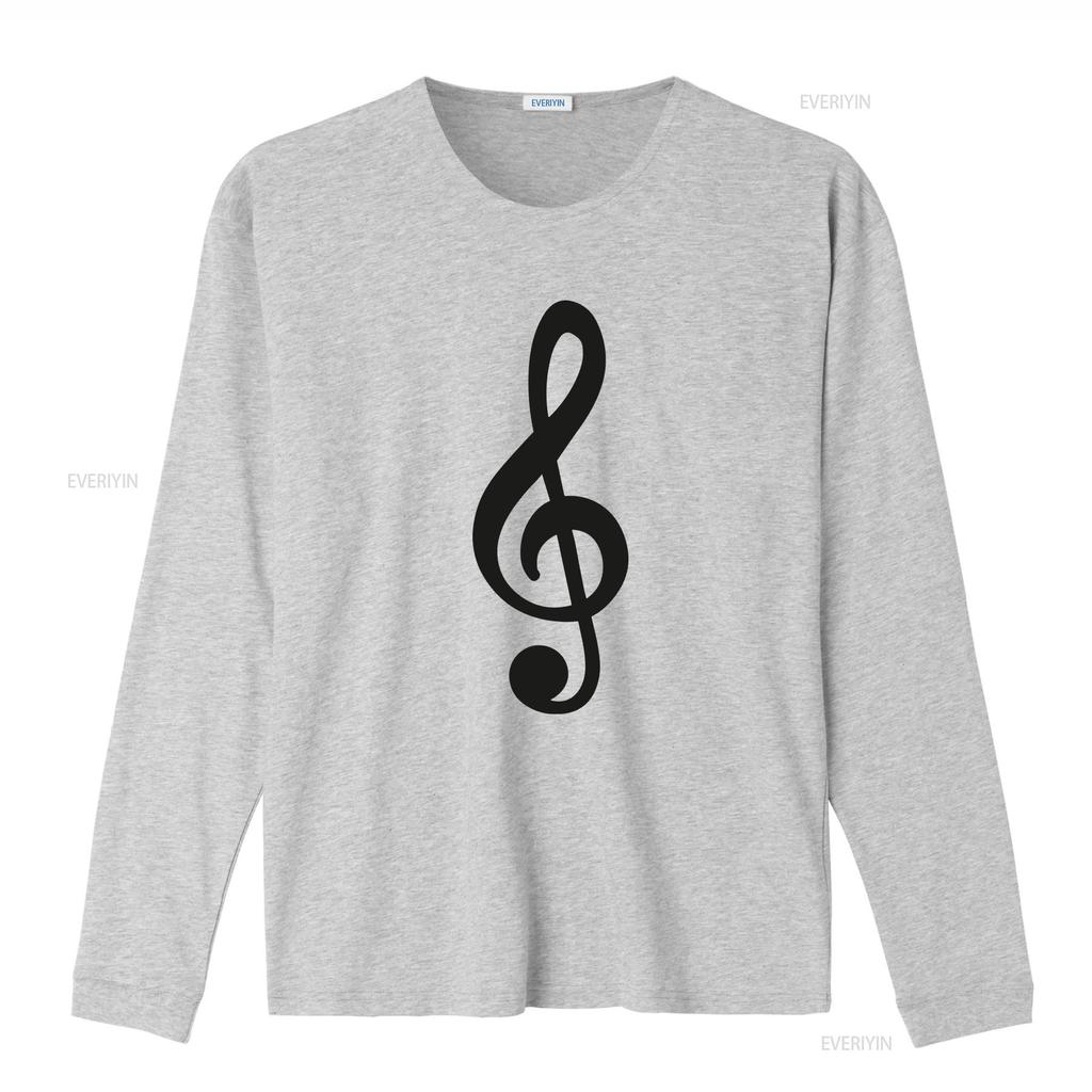 Treble Clef White Adult T Shirt Vintage Washed Streetwear Homme Unisex Comfortable Top For Everyday Wear Casual Slightly