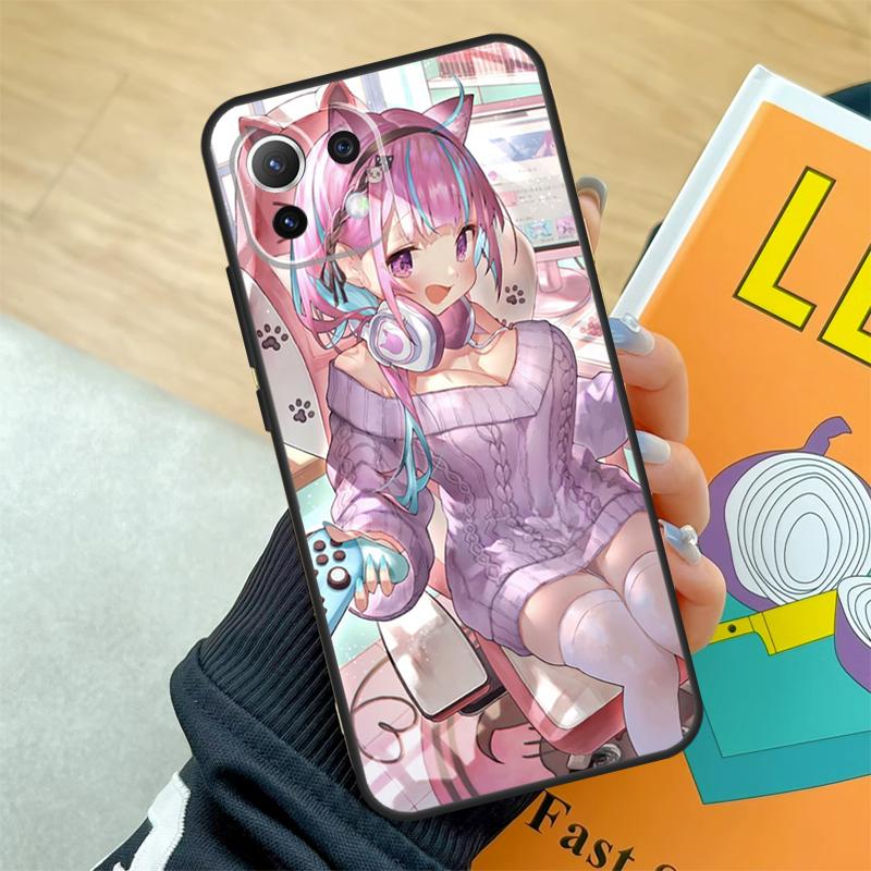Чехол Minato Aqua Hololive для Xiaomi 15 Ultra 13 14 Pro 11T 12T 13T 14T POCO F5 F6 F7 Pro X3 X5 X6 X7 Pro