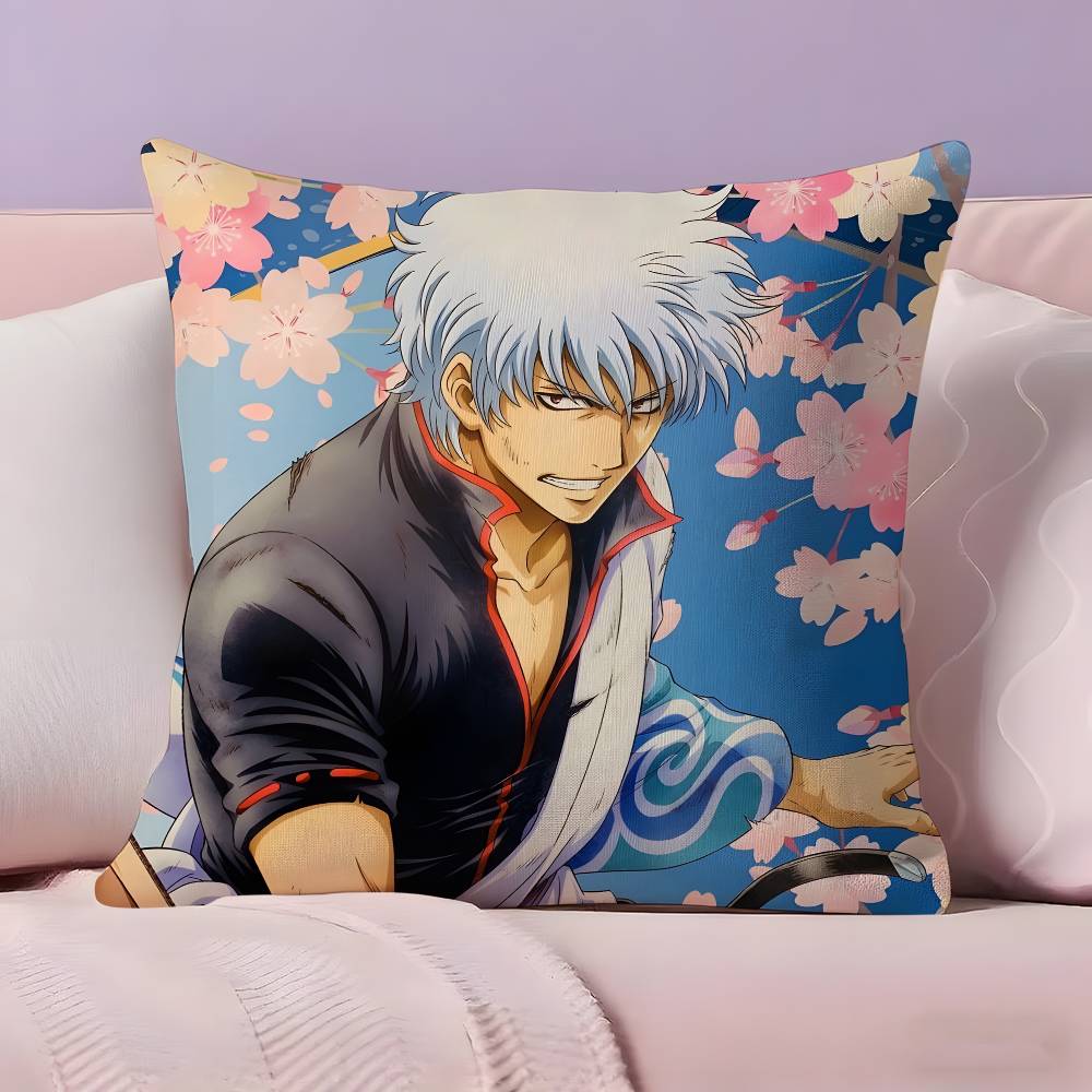 G-GINTAMA Аниме Наволочка Ультрамягкая Ткань, Дружелюбная к Коже Облачный Комфорт и Скрытая Молния