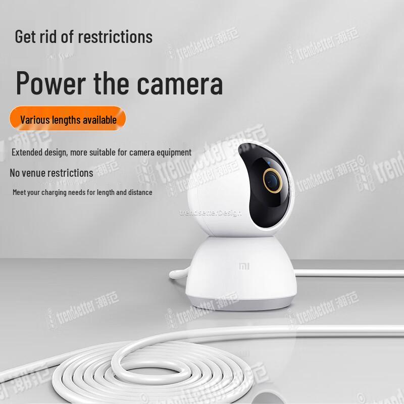 Универсальный кабель-удлинитель питания для камеры безопасности Micro USB